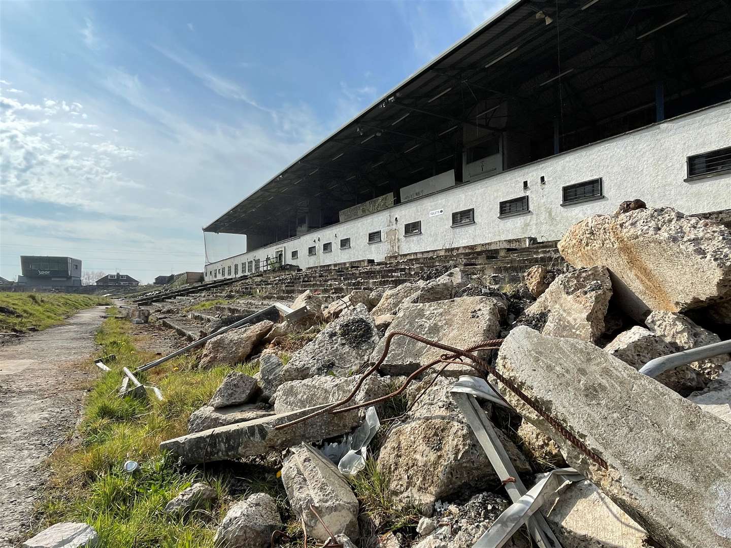 Casement Park currently lies derelict (David Young/PA).