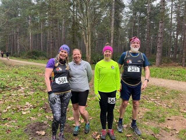 Three Counties Running Club members at Shouldham