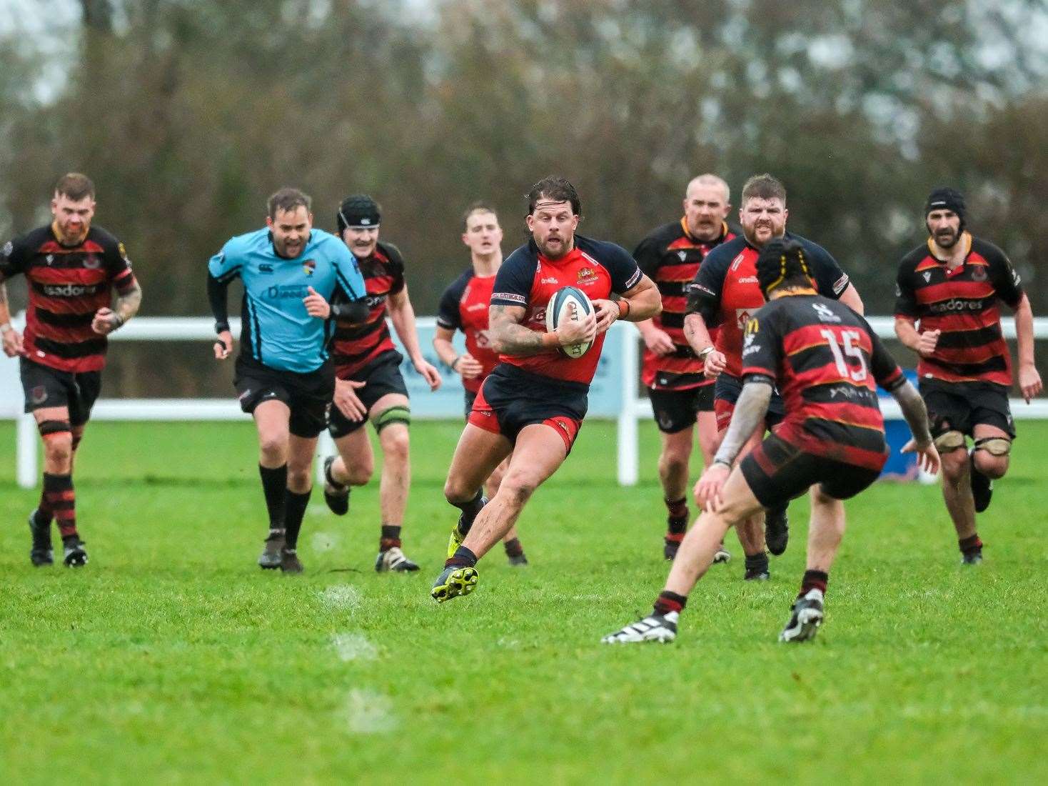 Centre Lewis Haddon made several monstrously effective carries. Picture: Andy Titmuss