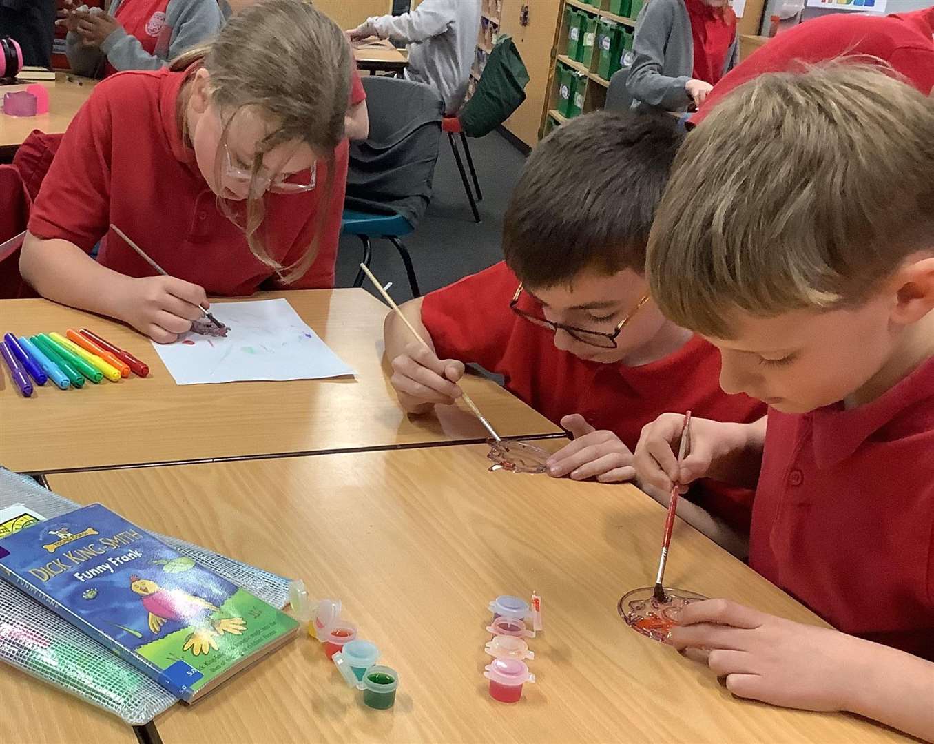 Primary school pupils got creative for a care home