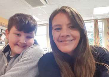 Jayne Denby and her son Daniel - she is hoping people will help her children can stay together in their family home when she is gone.