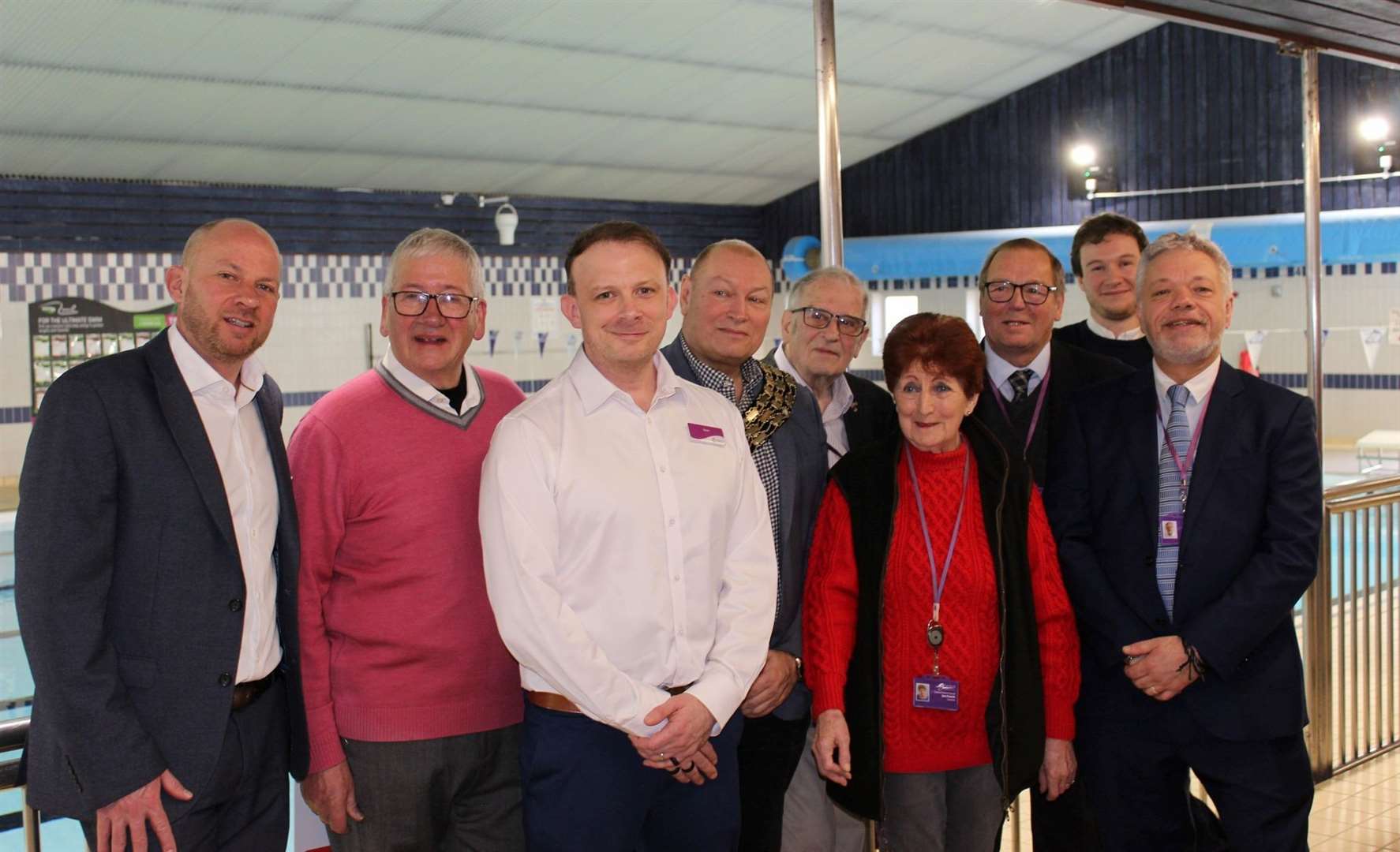 There was a short ceremony to hand the pool back over from Fenland District Council to operators Freedom Leisure on Tuesdayday