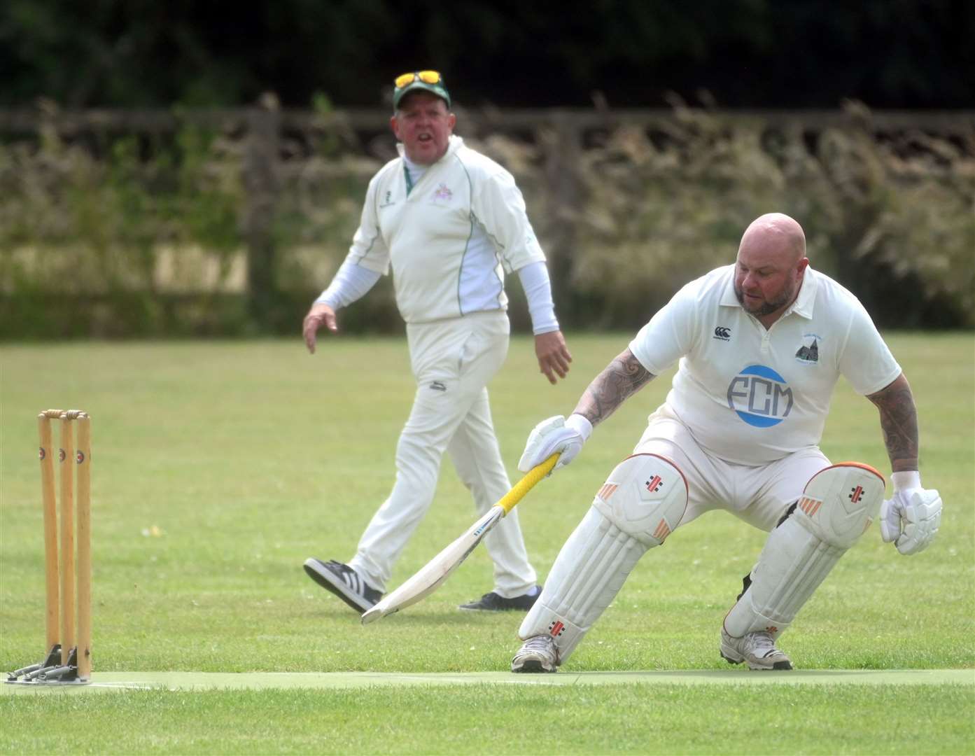 Wimblington v Chippenham cricket action