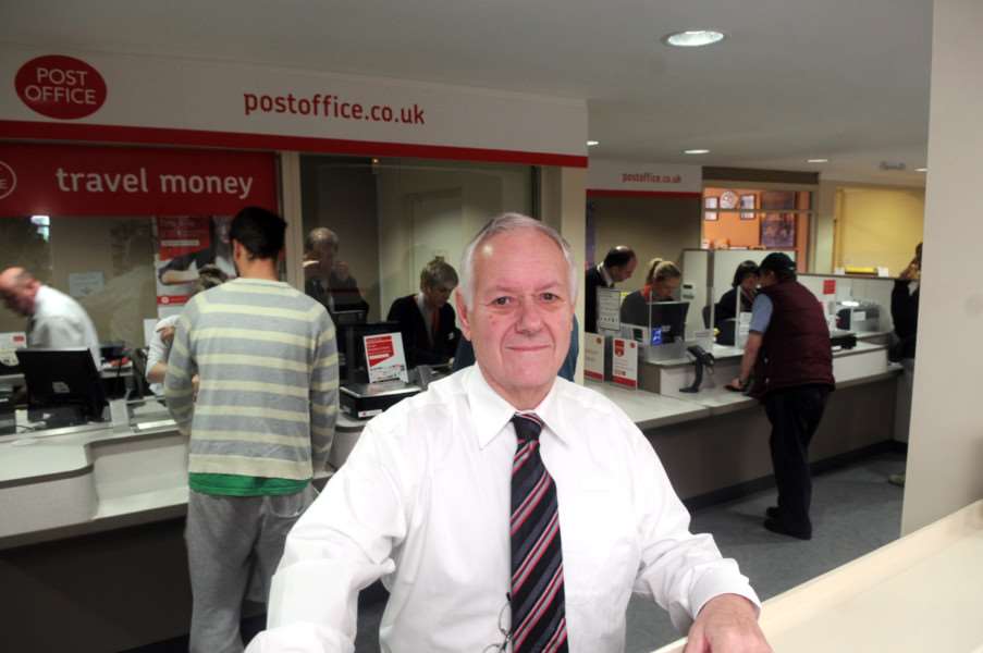 New Post Master Ray Wicks inside his shop at Etcetera Wisbech ANL-140328-123915001
