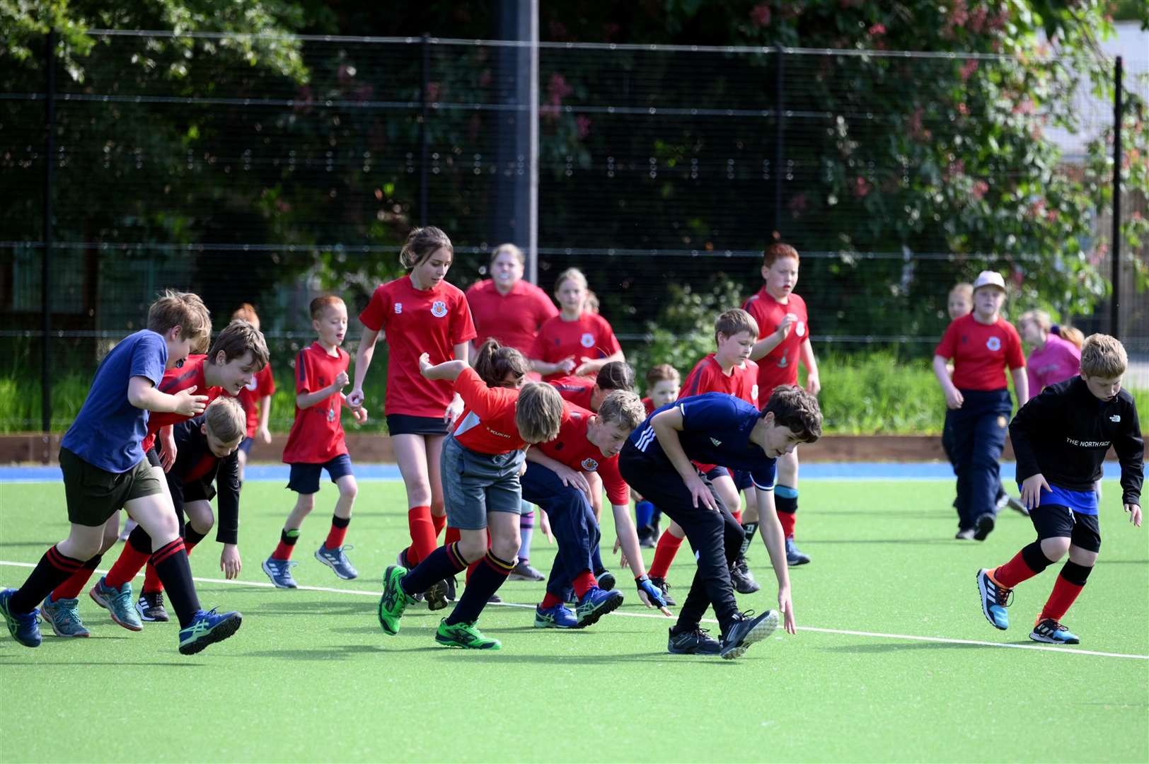 The grand opening of the new £400,000 Astroturf pitch and facilities at Harecroft Road which will be used by Wisbech Hockey and Cricket Clubs.