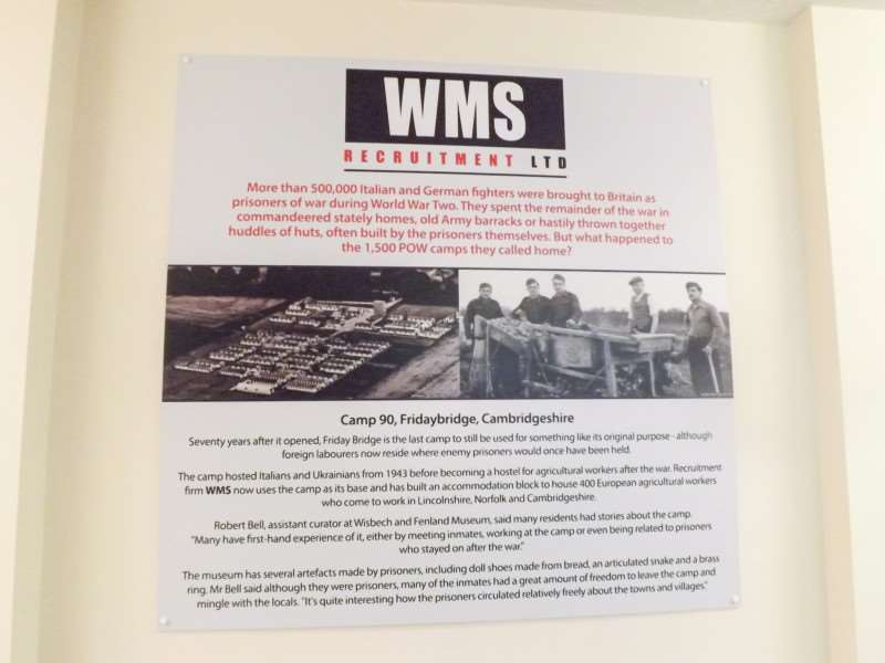 WMS Recruitment have invested a lot of money in Fridaybridge Agricultural camp and have taken over the Post Office in Wisbech too.