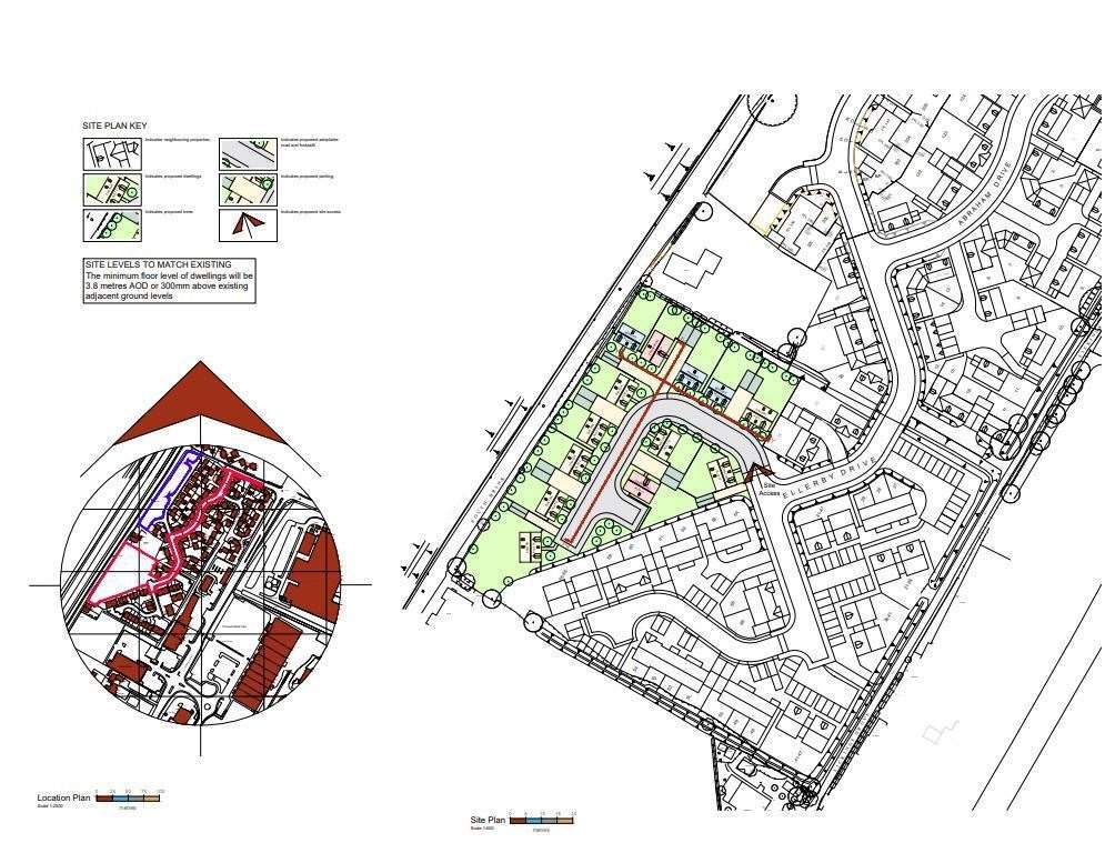 Developers Construct Reason have applied to build 13 new homes on the land north of Ellerby Drive in Wisbech, part of which was designated as public open space in a previous planning application.