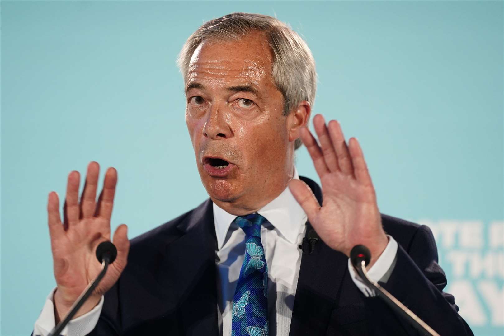 The SNP would not ‘cosy up’ to Nigel Farage, the First Minister said (Jacob King/PA)