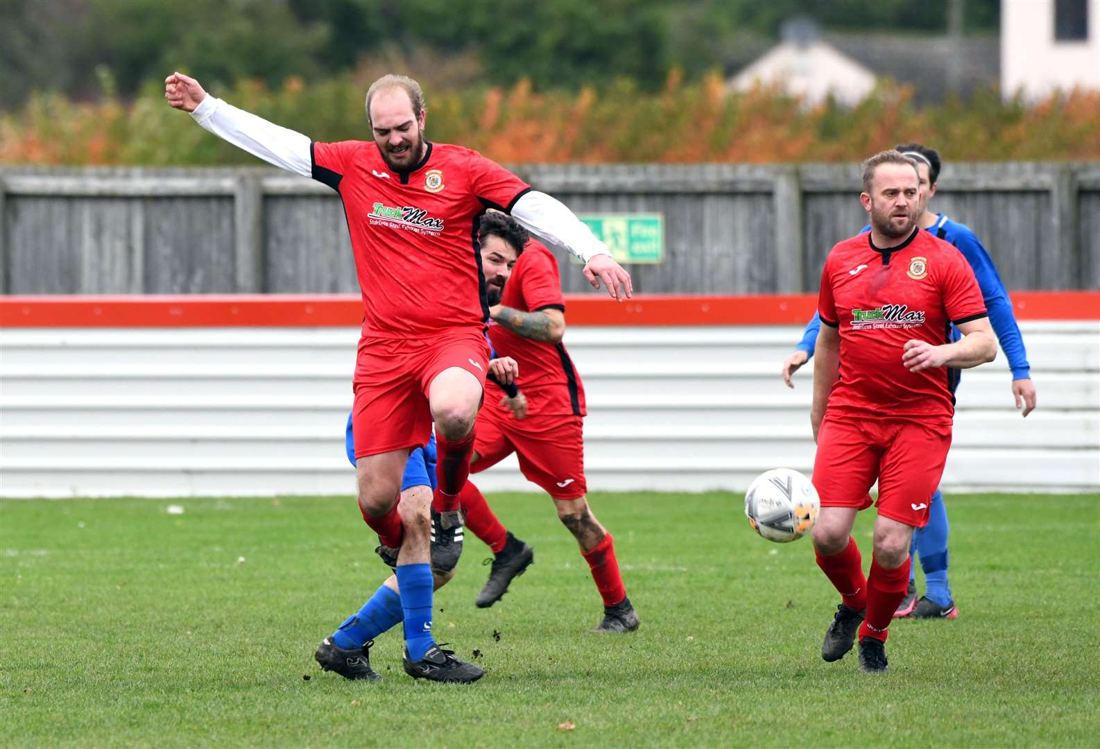 Action from Wisbech Town Reserves v Farcet United.