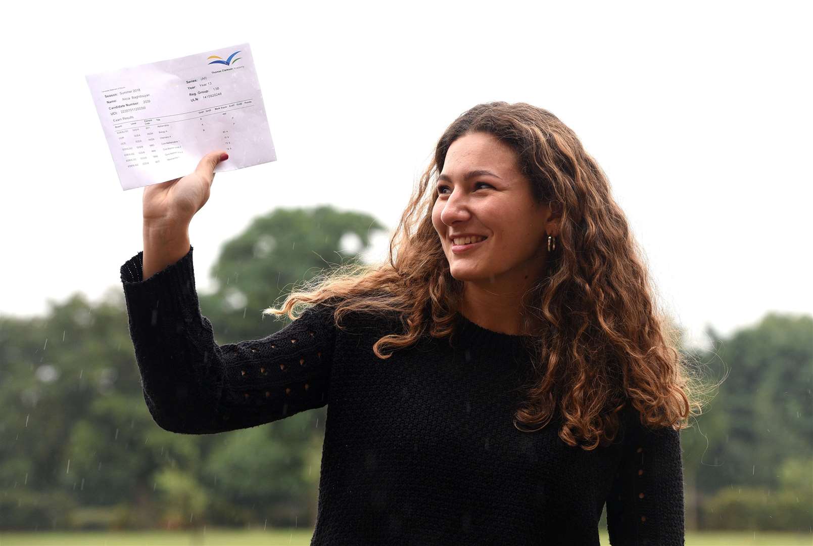 A level results at Thomas Clarkson ....Alicia Baghdouyan. (3634535)
