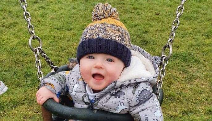 Chelsey Webb and her partner Harley Vallance are raising money as a thank-you to the hospitals that save their baby, Lincoln's, life. (45030519)