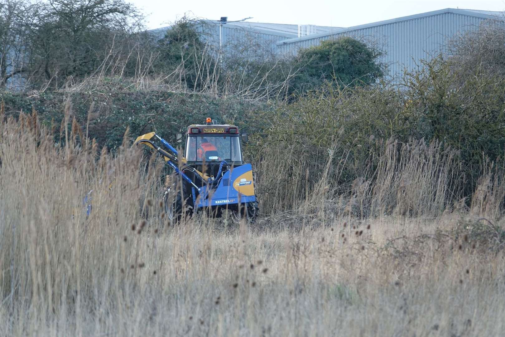Pictures of Andrew Humphrey's workers on the incinerator site were posted on the WisWIN campaign's Facebook page, but he has now said he will not be working there again. Picture: Alan Wheeldon