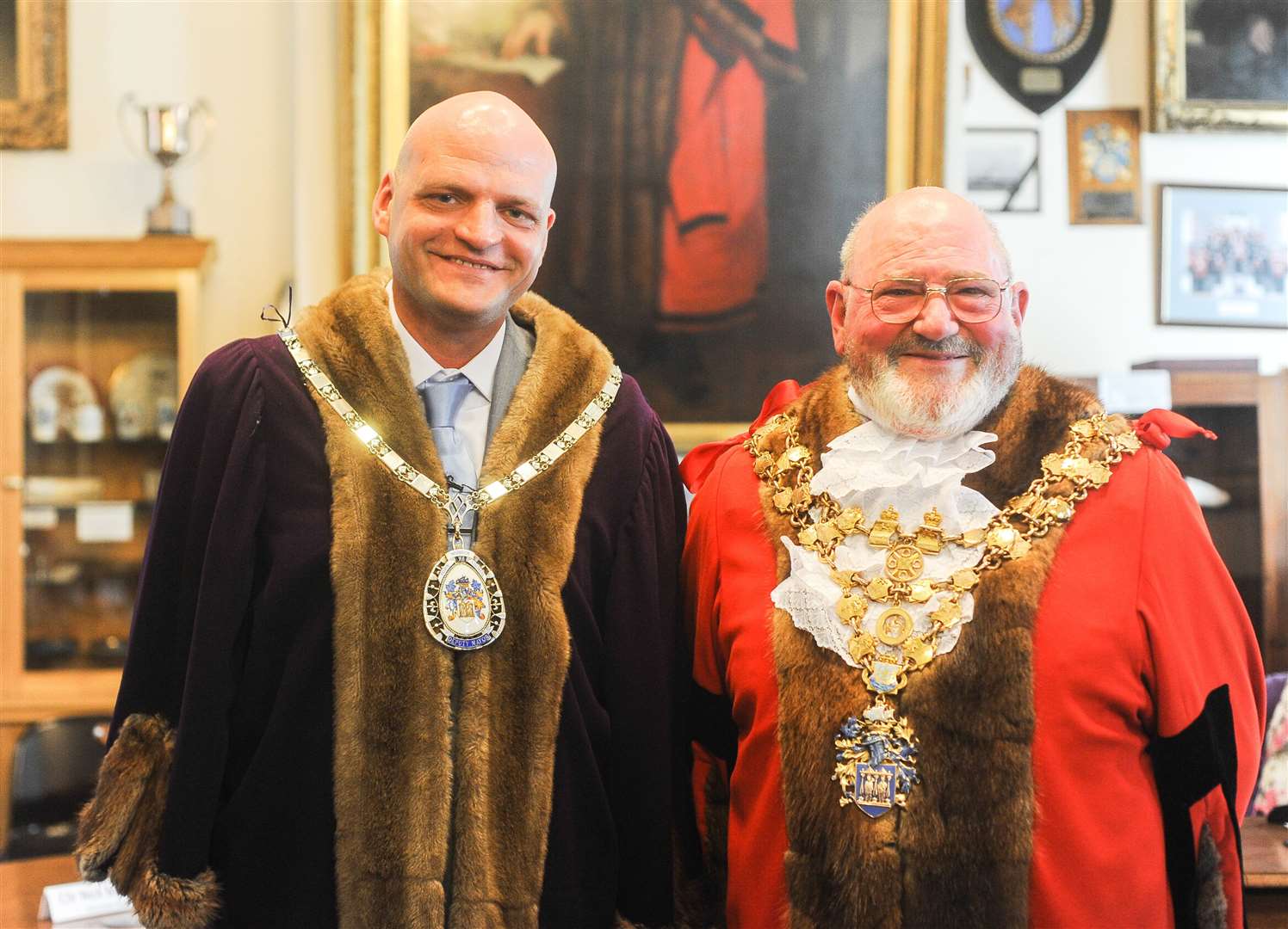 Cllr Aigars Balsevics is the new Deputy Mayor of Wisbech and Cllr Michael Hill is the town's new Mayor.. (10027781)
