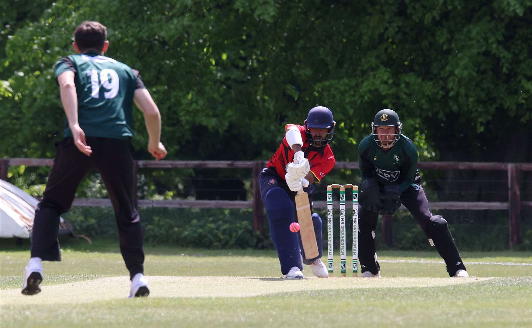 Shalin De Mel made a quick century for Wisbech. Picture: Richard Marsham