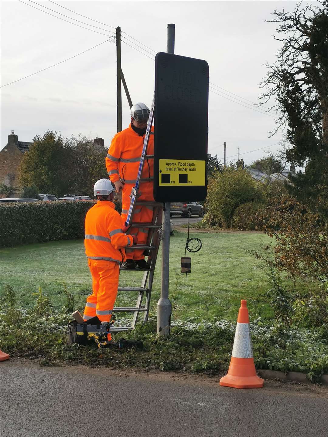 The new signs being erected. Picture: Norfolk County Council