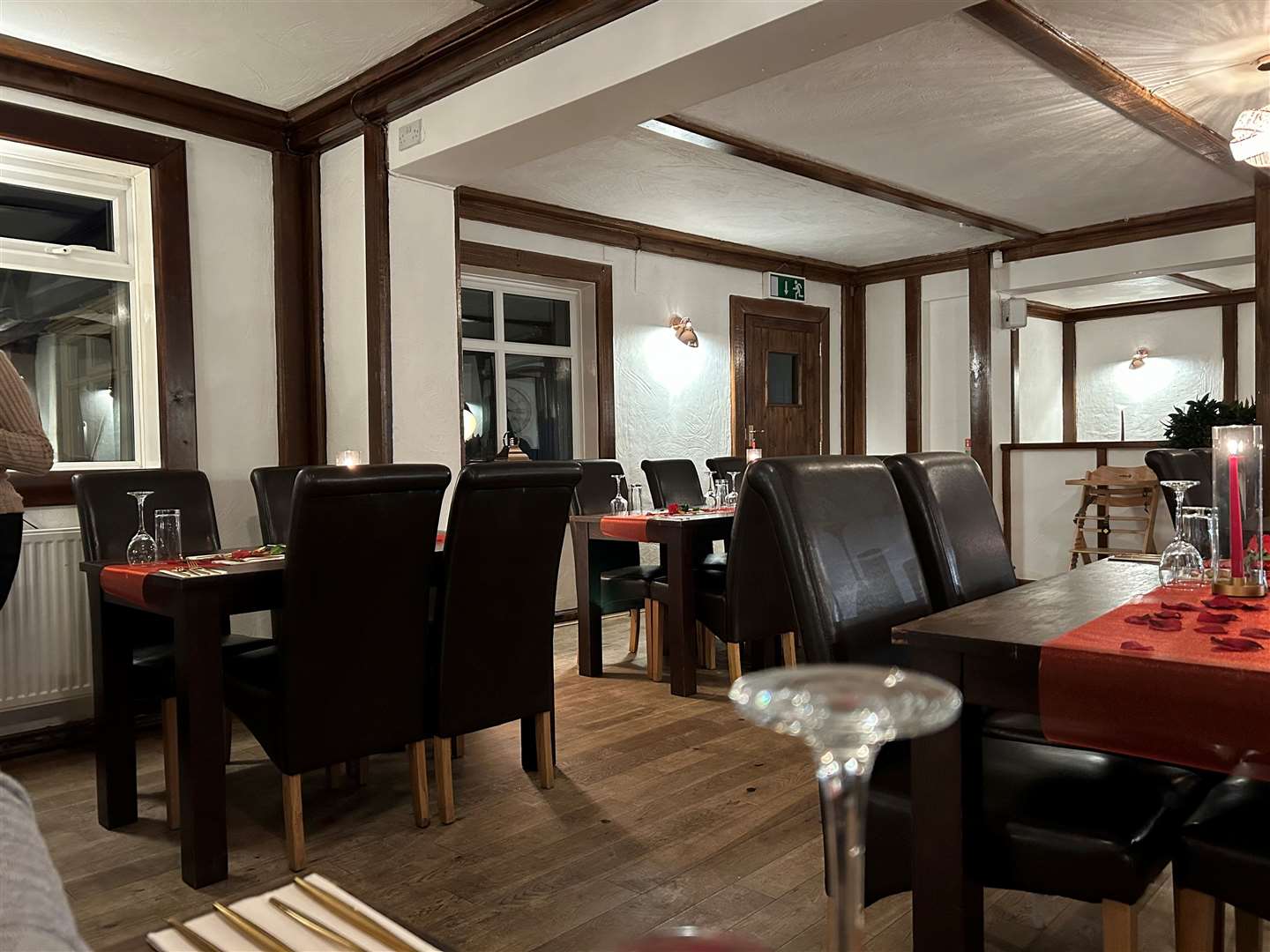 Inside Blue's Restaurant and Bar in Wisbech