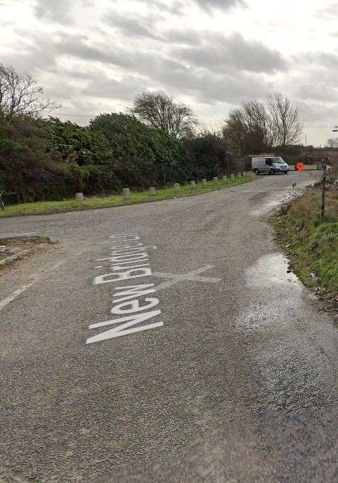 Fire crews were called to a caravan that was well alight in New Bridge lane, Wisbech. Picture: Google/Streetview