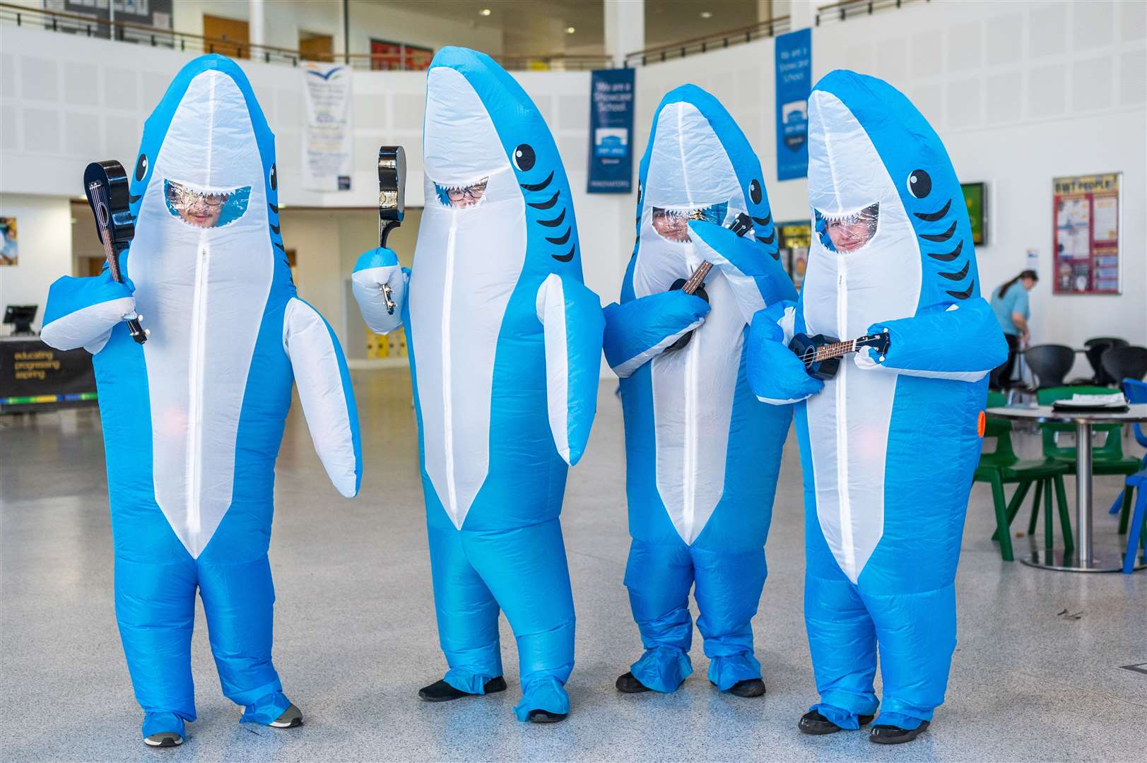 Sixth formers at TCA donned an array of costumes for Children in Need. Photo: Barking Dog Media/Ian Burt.
