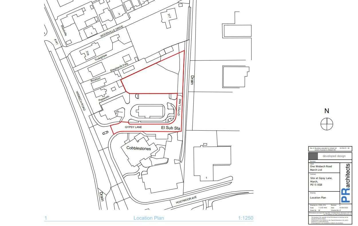 The site is adjacent to the existing KFC off Wisbech Road, March.