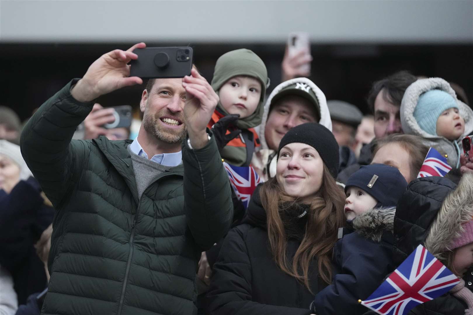 William poses for a selfie (Sergei Grits/AP)