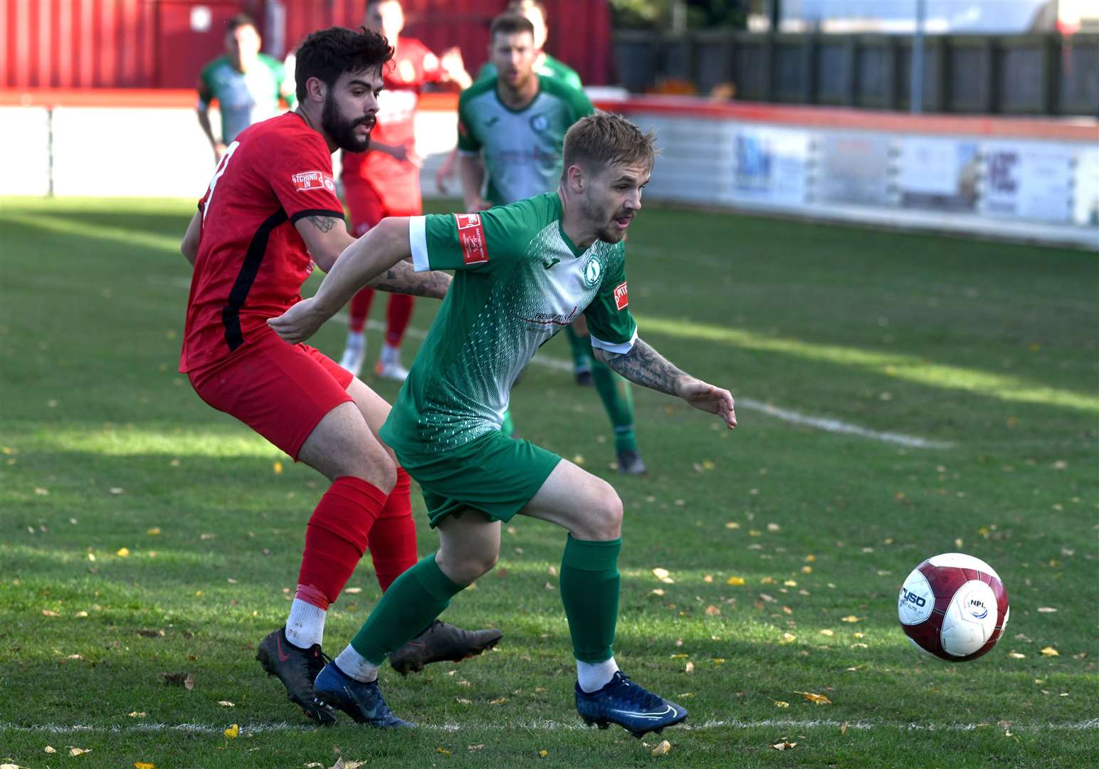 Dylan Edge on the ball.