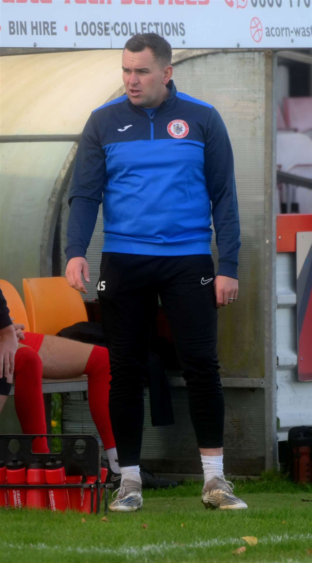 Wisbech v Tividale first round of the FA Vase Wisbech manager Alex Street