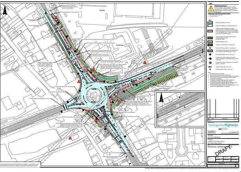 A new roundabout at Wisbech Elm Road, part of the Wisbech Access Scheme, looks set for the go-ahead next week. (37703998)