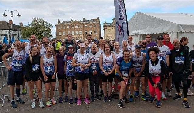 Fenland Running Club members at the GEAR 10k