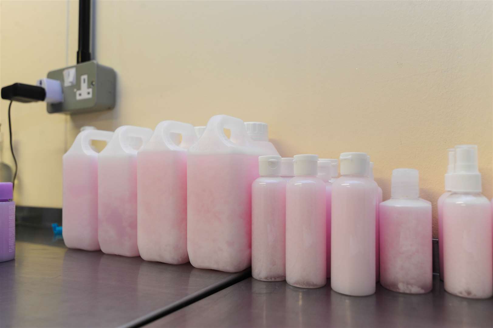 Anthony Winterbourne has been making sanitiser from leftover alcohol at FenSpirits Ltd in Wisbech.. (31729625)