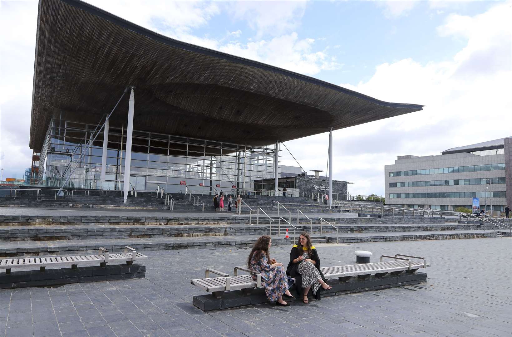 A view of the Senedd, the Welsh Parliament building, in Cardiff Bay (Geoff Caddick/PA)
