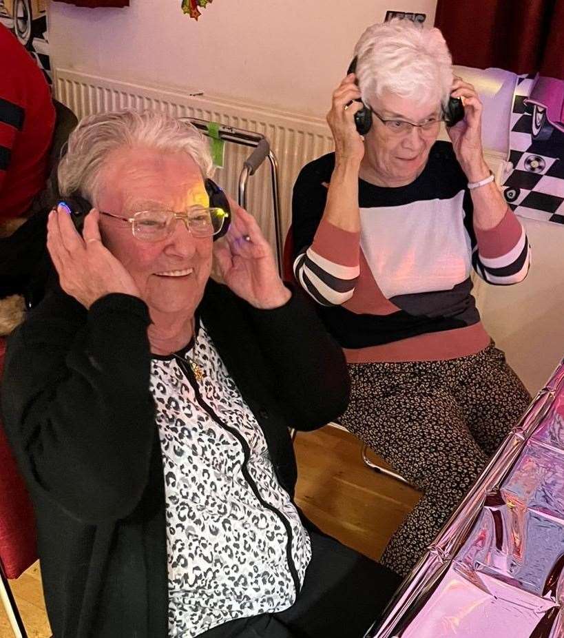 Residents had a great time at the silent disco