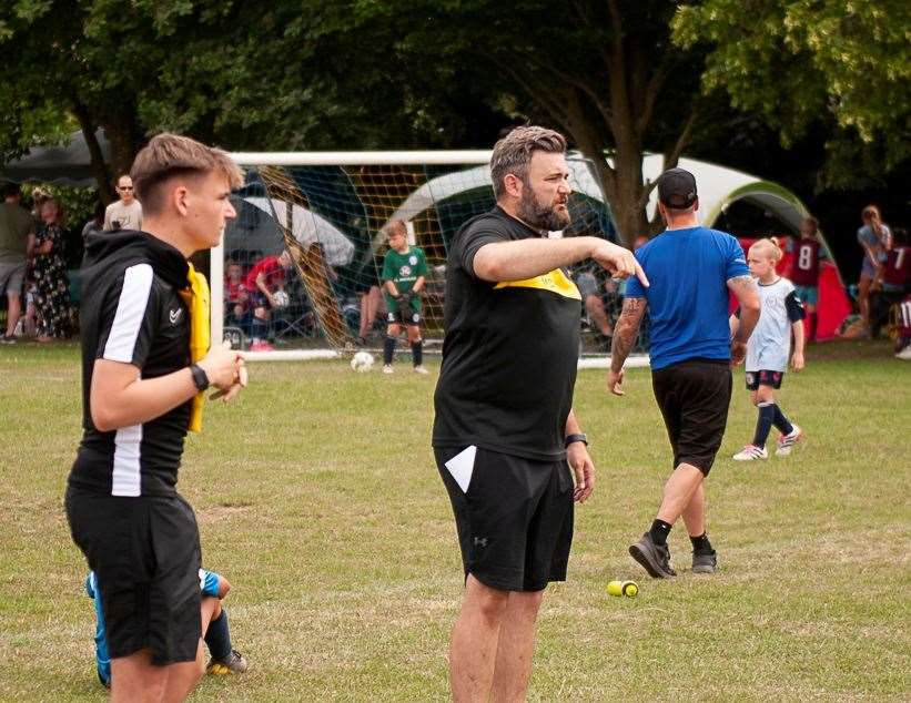 Action from the annual Wisbech St Mary football tournament.