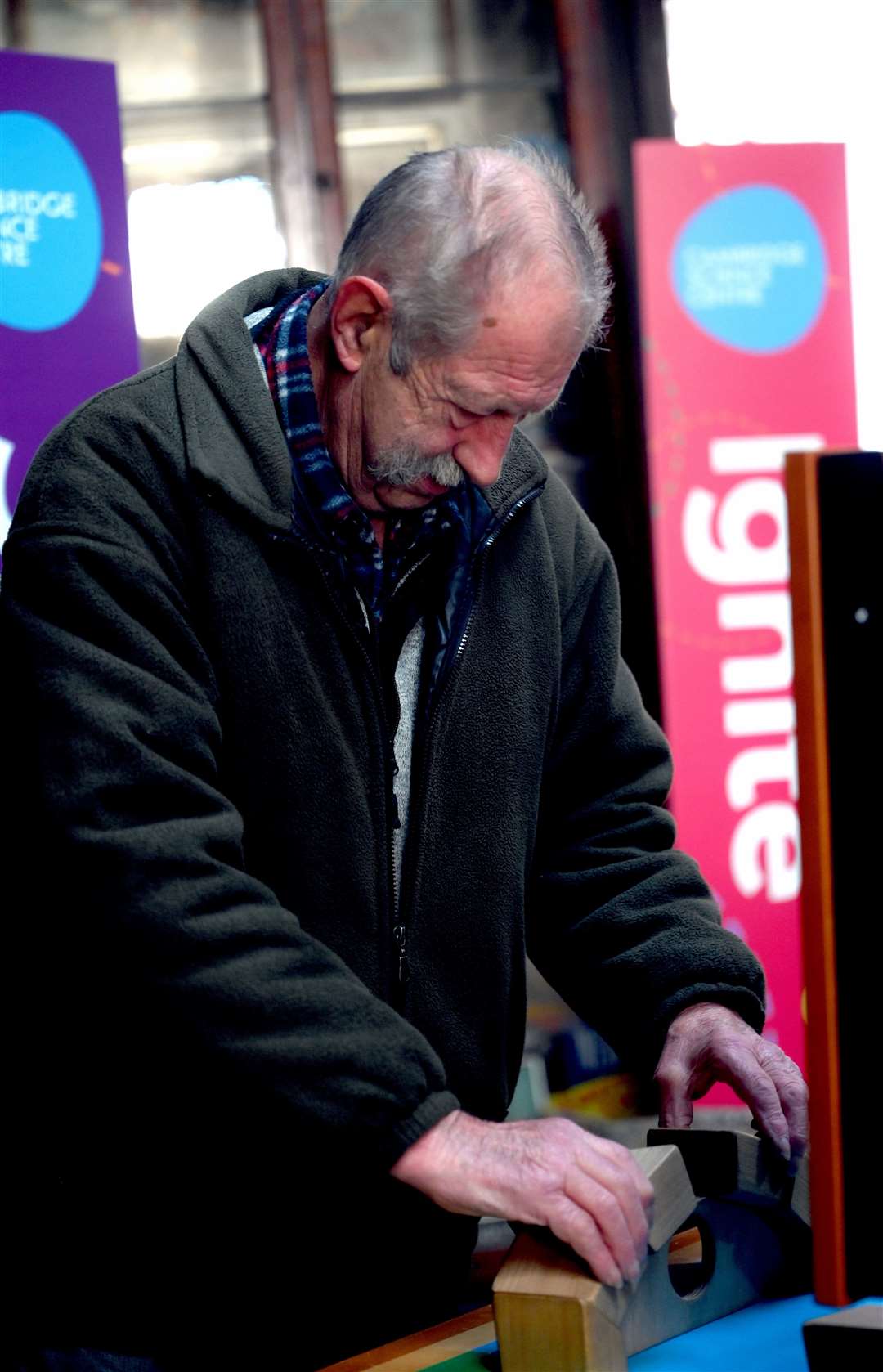 Fred Clarke was among the visitors to the science session.