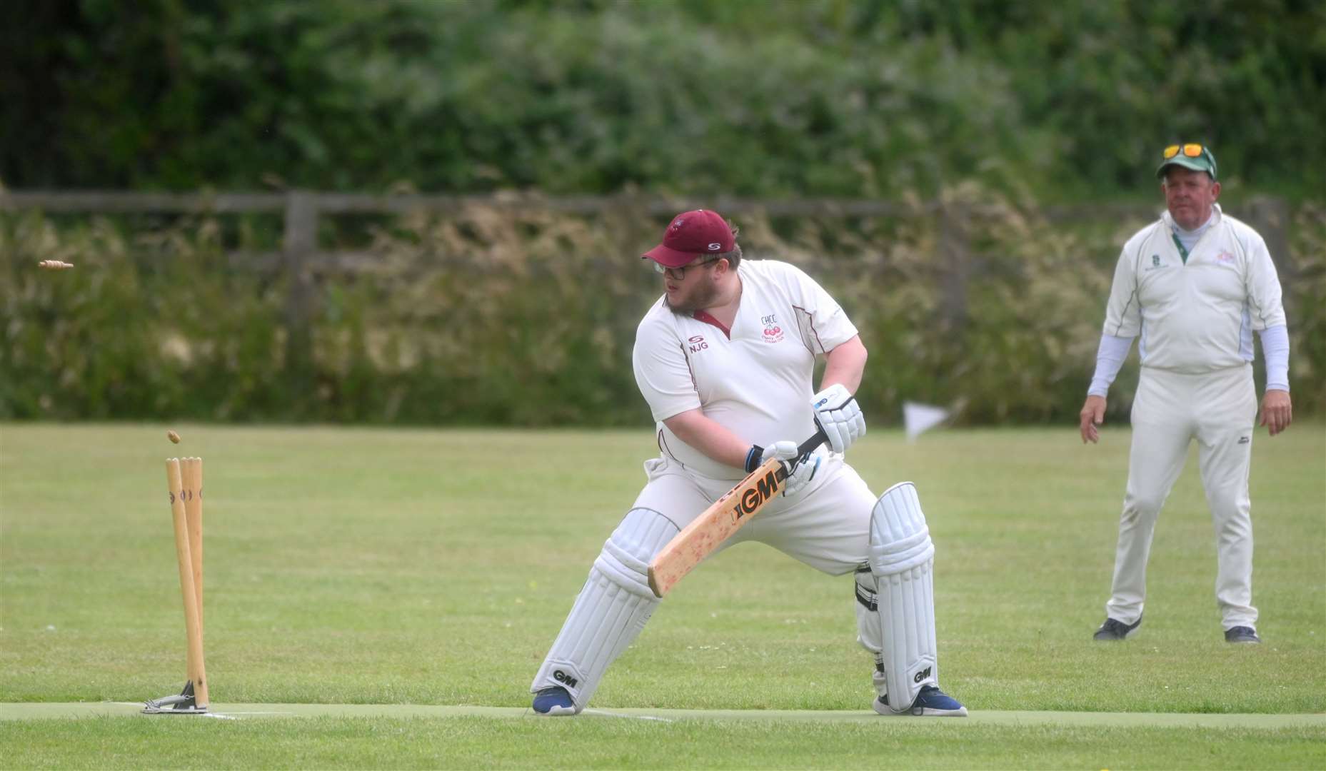 Wimblington v Chippenham cricket action