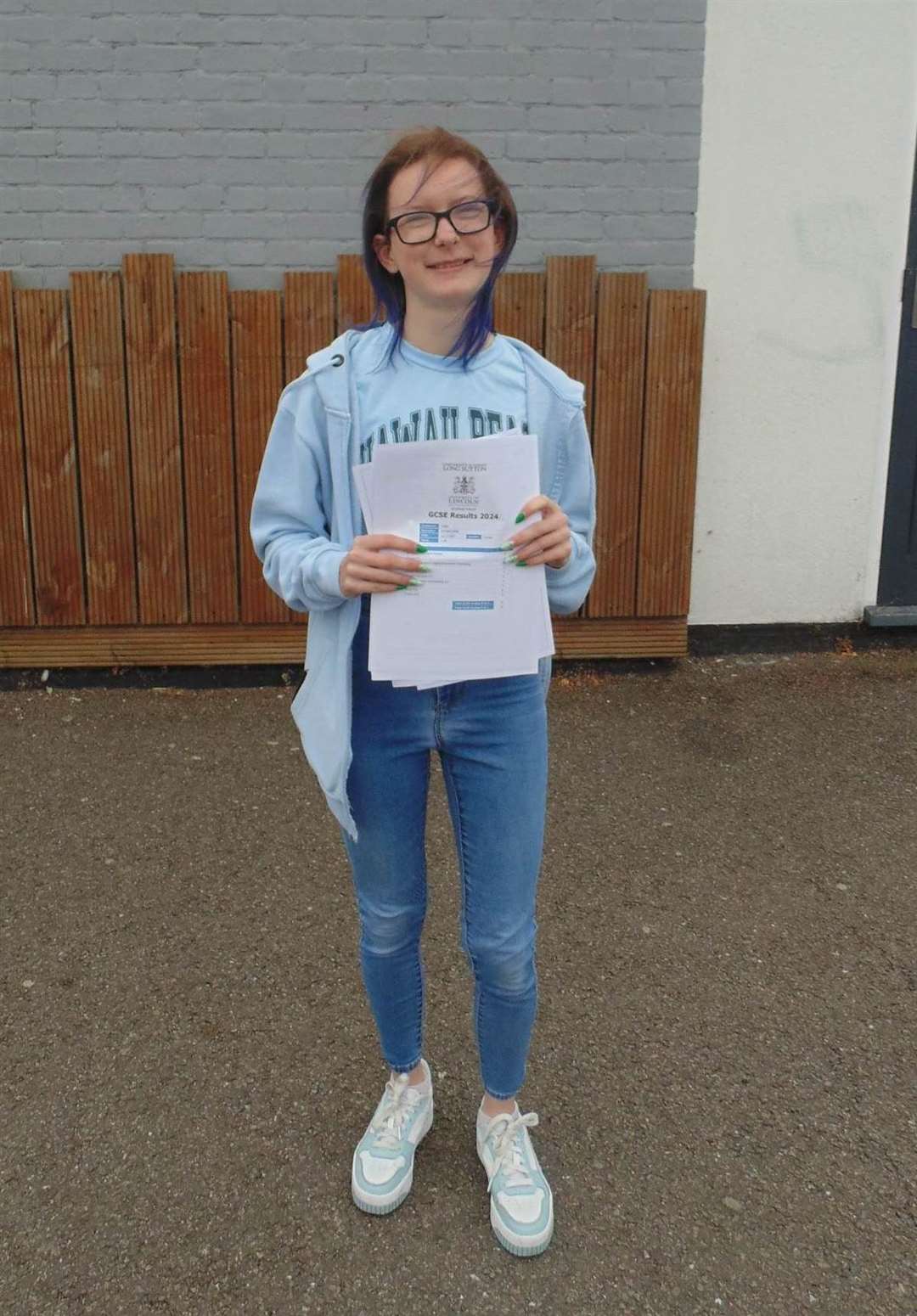 Caitlin Swinbourne was delighted with her results