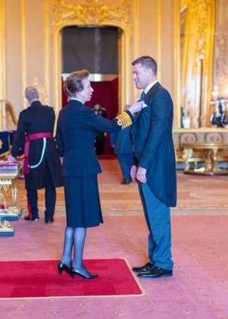 Daryl Brown DL receiving his MBE from HRH The Princess Royal. (55547596)