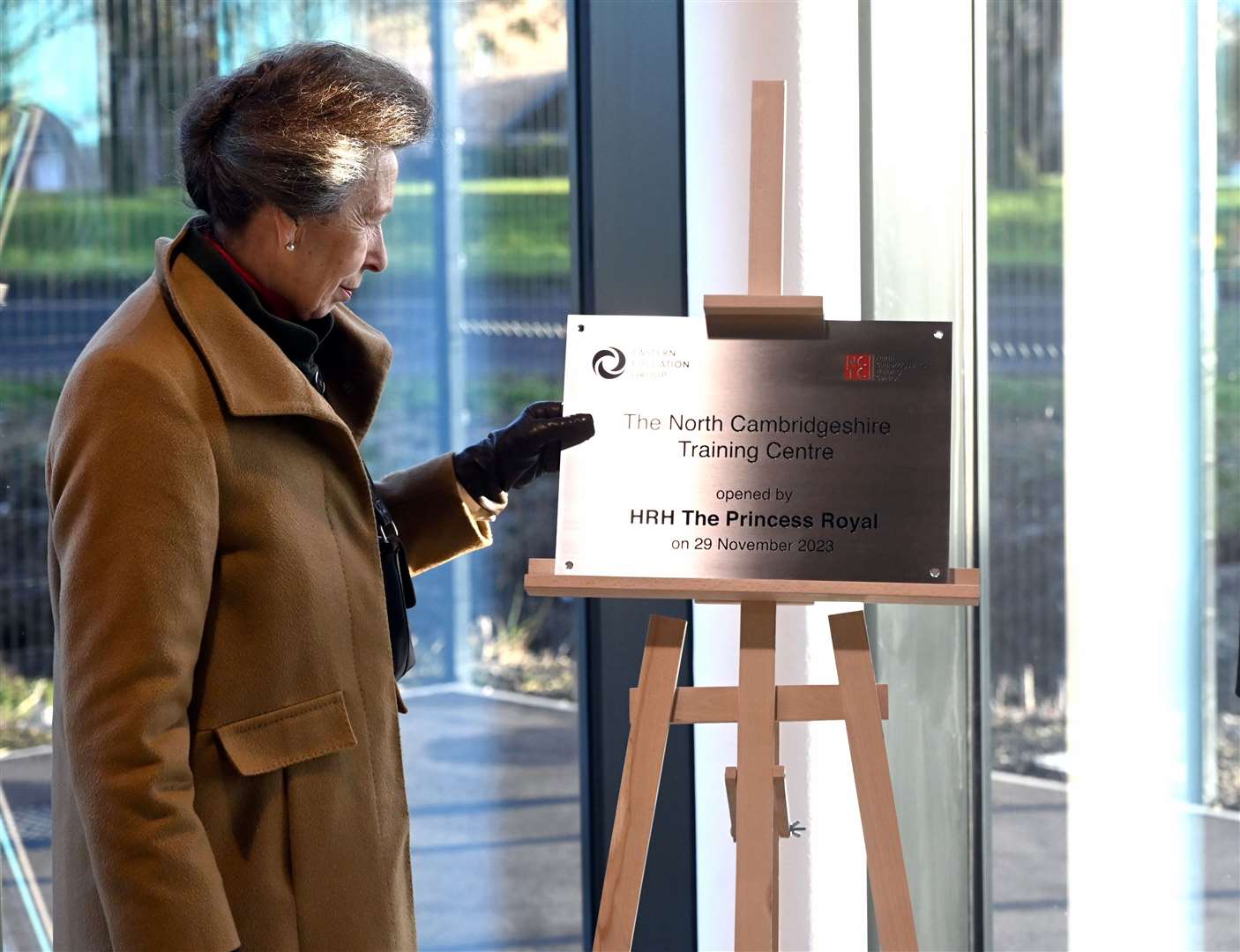 Princess Anne visiting the North Cambridgeshire Training Centre in Chatteris
