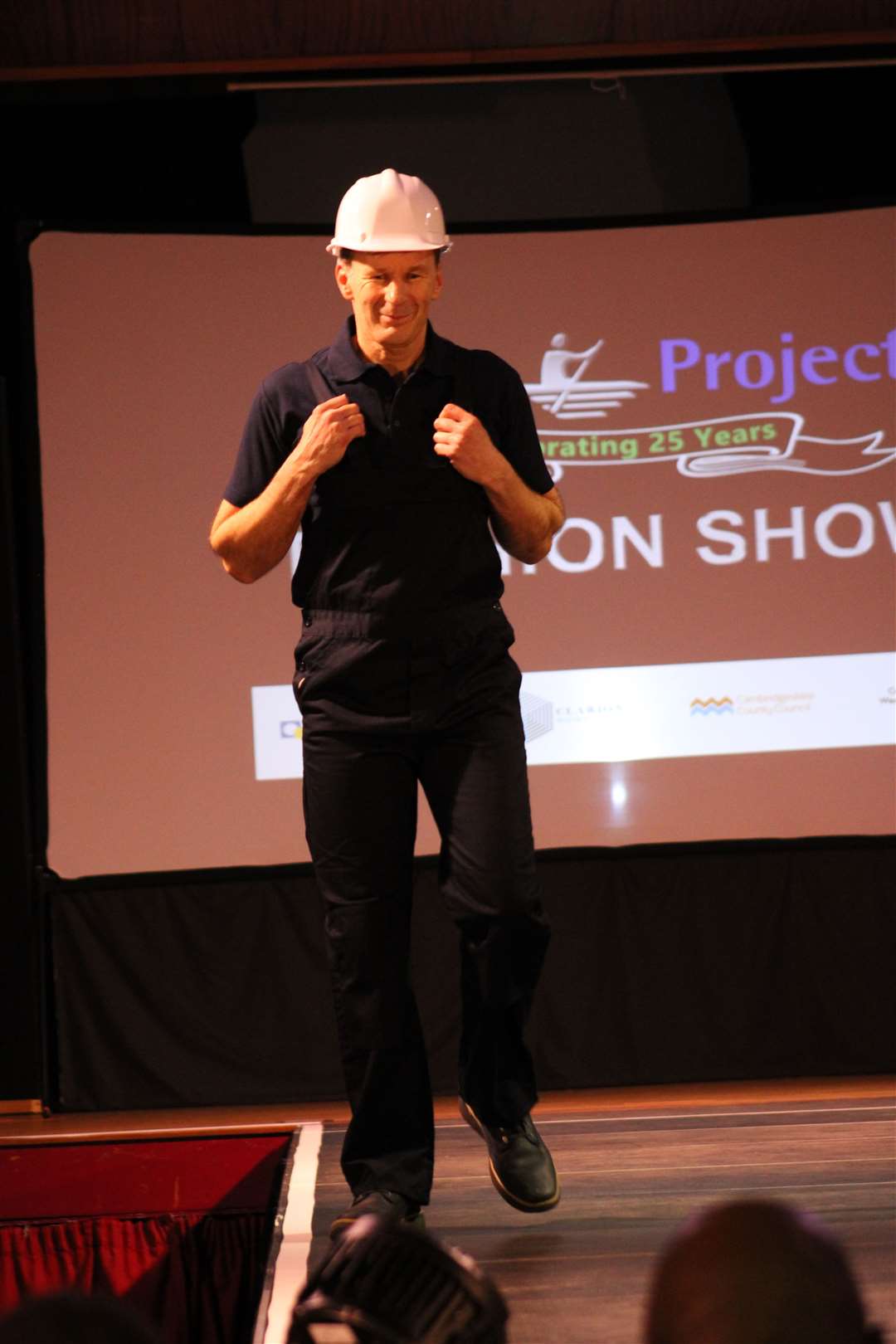 One of the 20 models who took to the catwalk