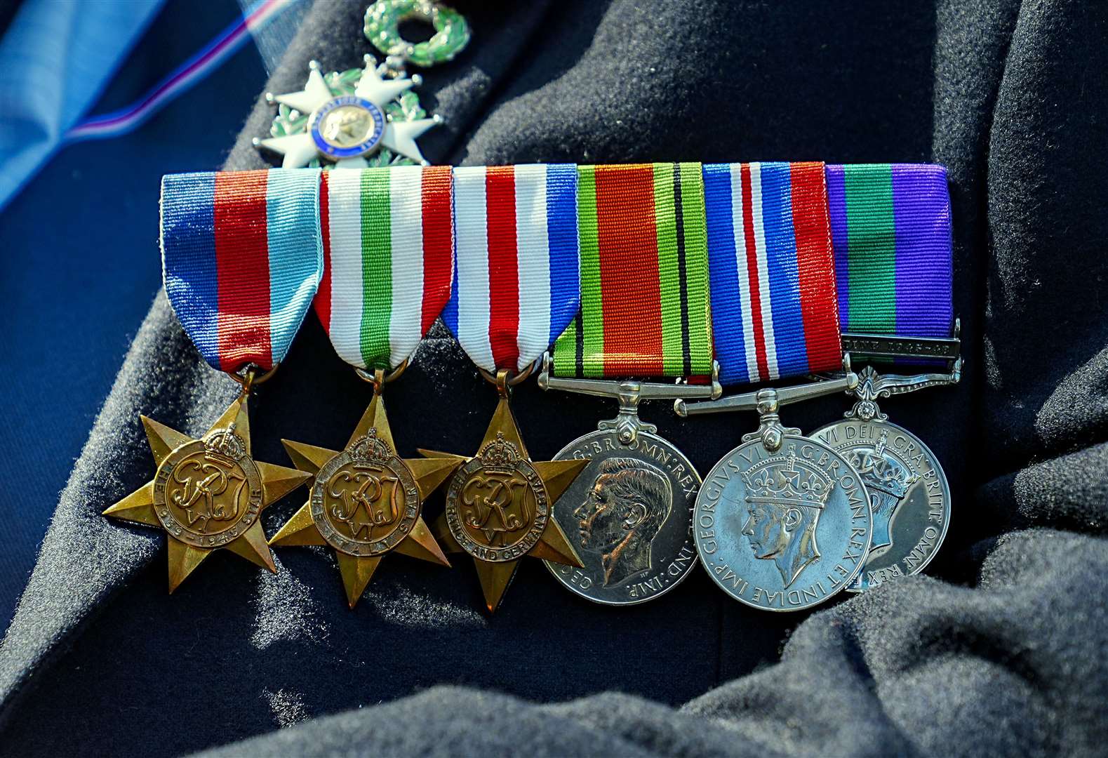 Mr Belcher’s medals from his service in the armed forces (Peter Byrne/PA)