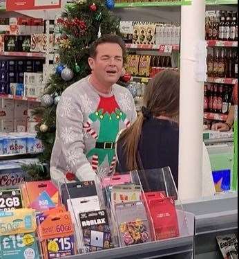 Debs Leighton posted a video of Stephen Mulhern in the Wisbech store. Photo: Debs Leighton/Facebook. (60411841)