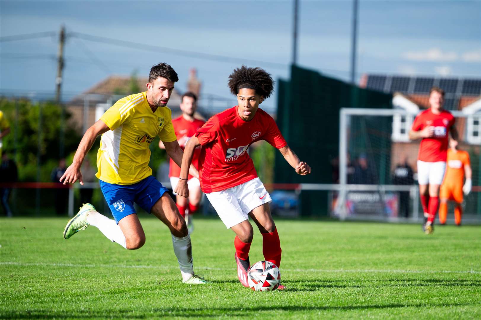 Magic Smalls in action for Downham Town earlier this season