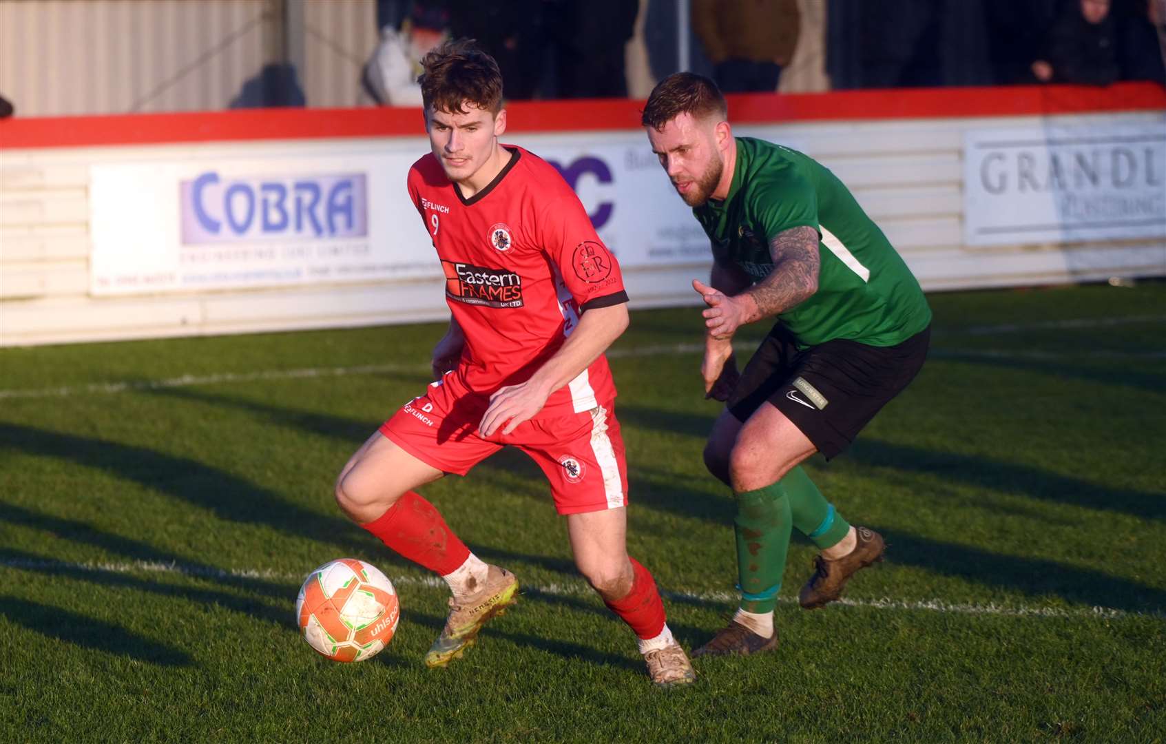 Young striker Reuben Marshall