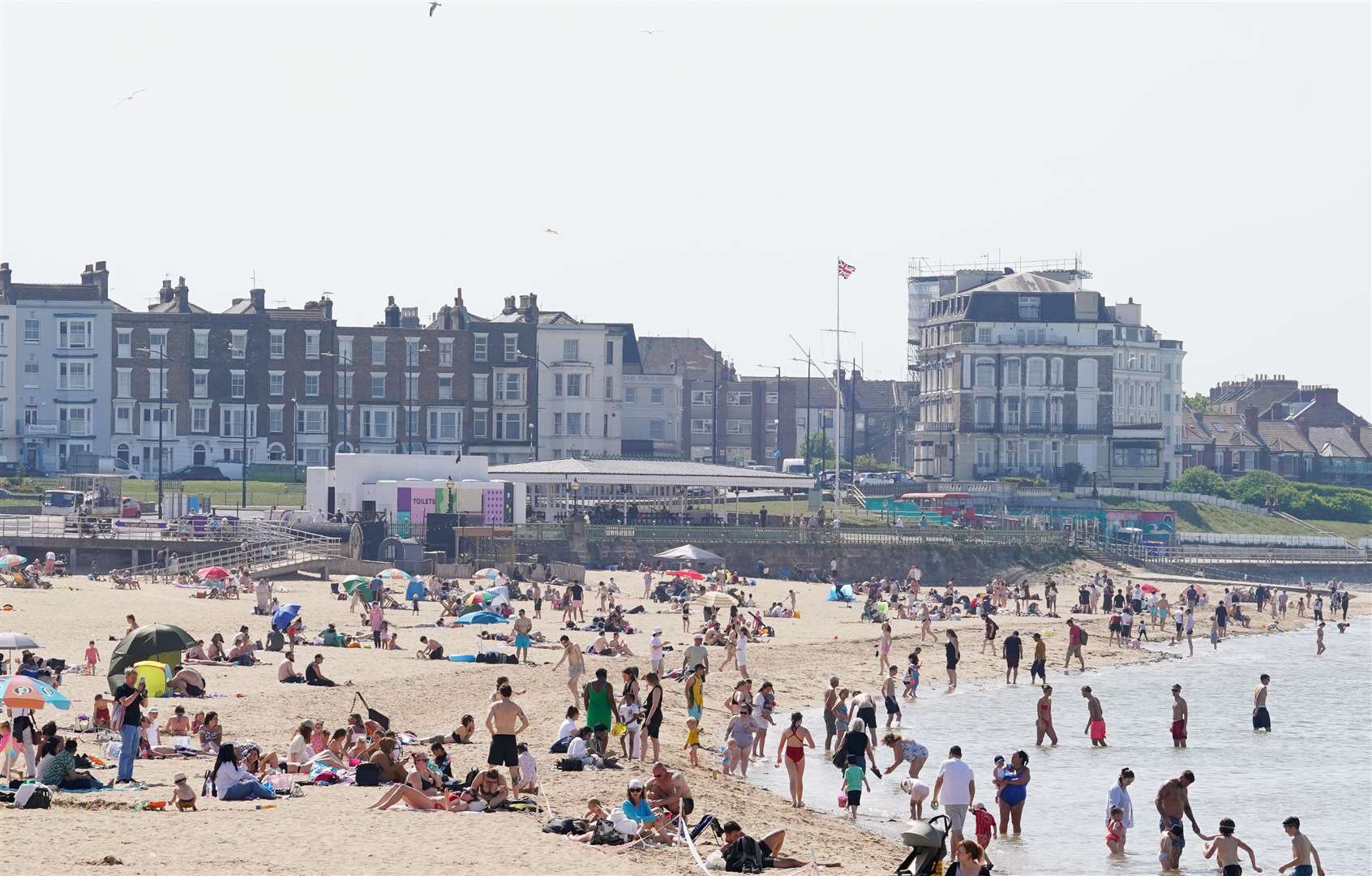 Temperatures are projected to fall from highs of 22C to around 15C or 16C (Gareth Fuller/PA)