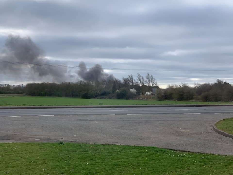 Reports of major fire at Data Shredders in Wimblington. (45619868)