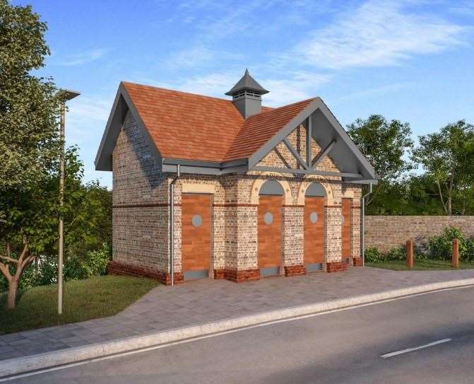 How the new toilets will look.