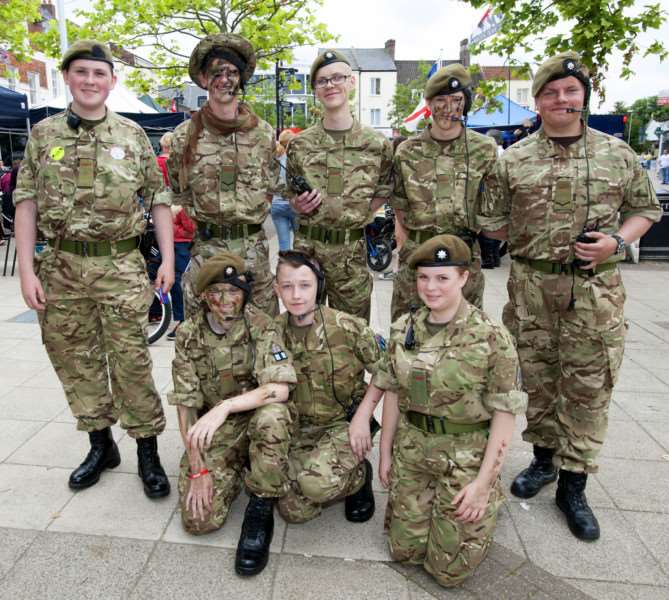 Armed Forces Day. Wisbech Market Place. Pictured are Wisbech Army Cadets. ANL-160619-191024009