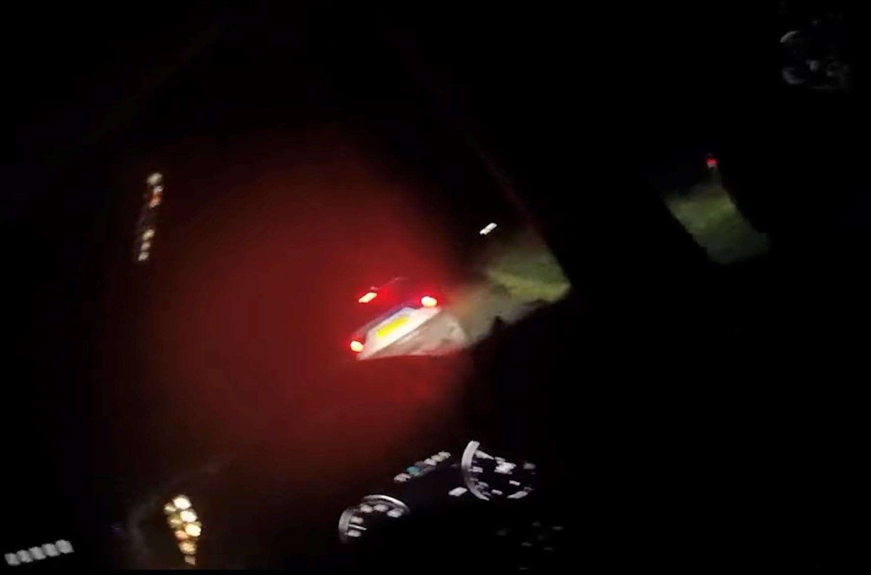 A screengrab of the police footage