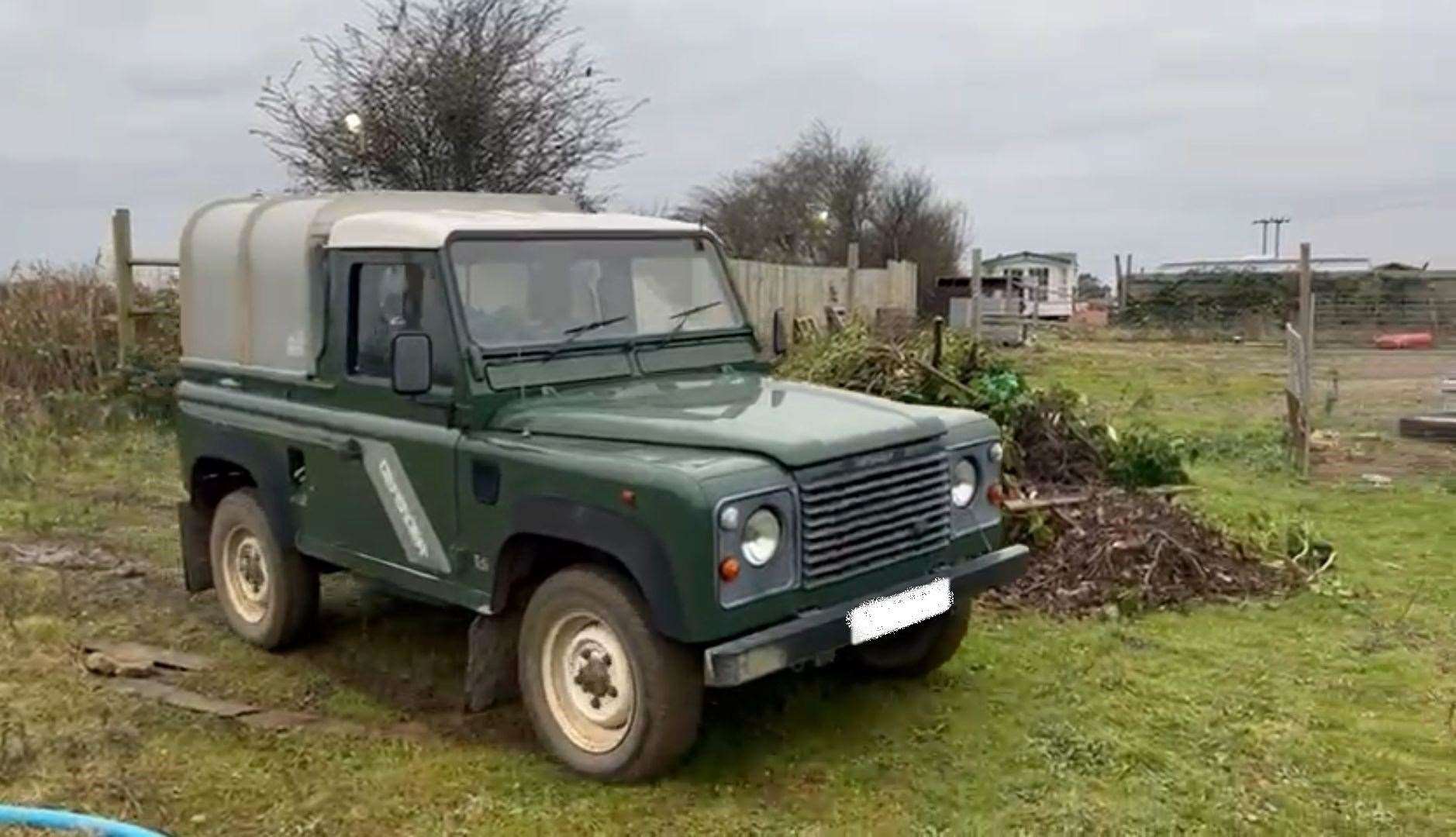 The stolen landrover was recovered. Pictures: Policing Fenland
