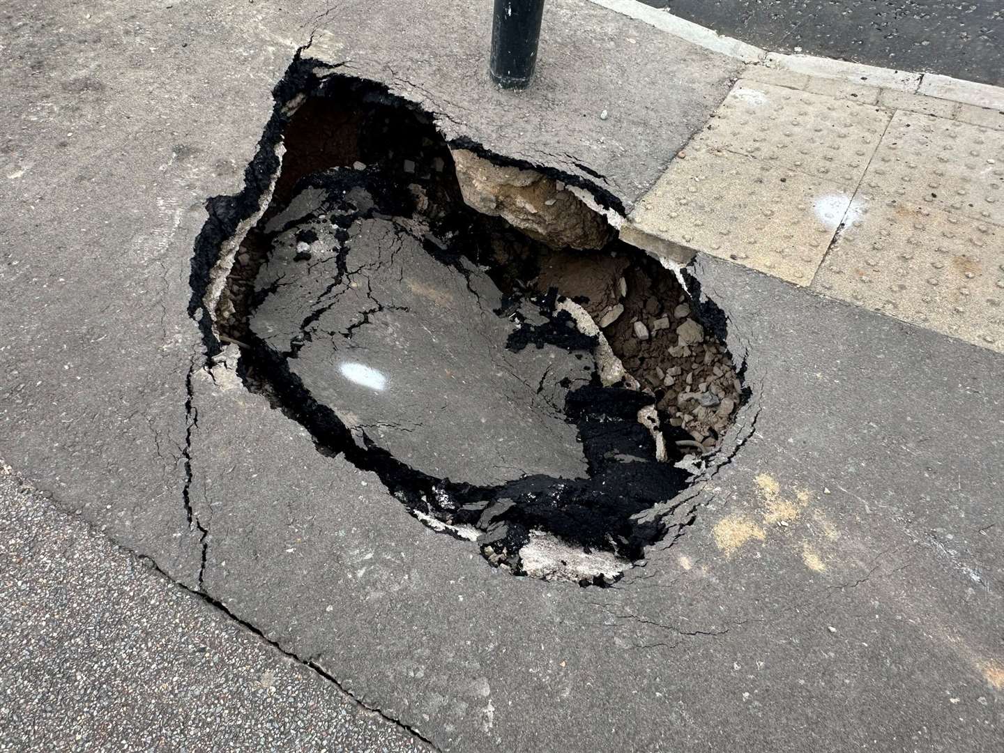 Two sinkholes have appeared in a Wisbech street.