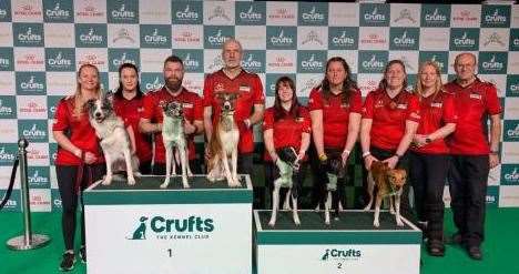 Cambridgeshire Flyball's team is celebrating after being placed second at Crufts